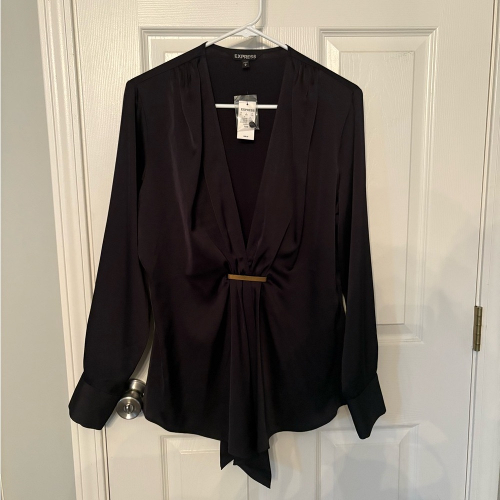 Express Deep Black Women's Blouse